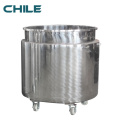 High pressure homogenizer with stainless steel mixing tank